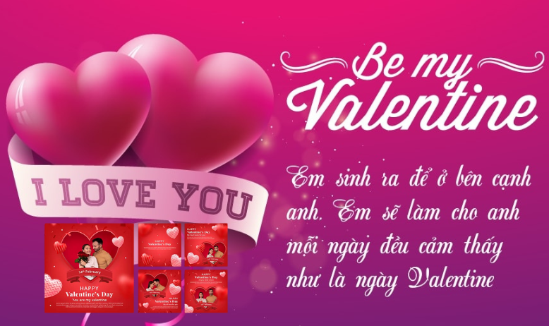 Thiệp Mẫu QM-Valentine-9999